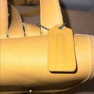 Coach Mustard Leather Bag